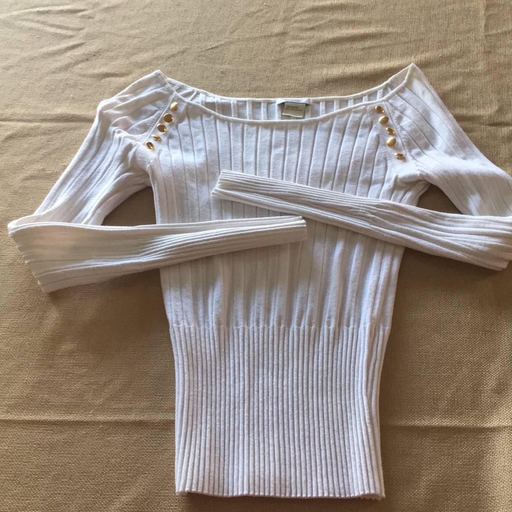 Cache White sweater
